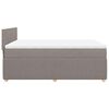vidaXL Box spring postel s matrac&iacute; taupe 160x200 cm textil