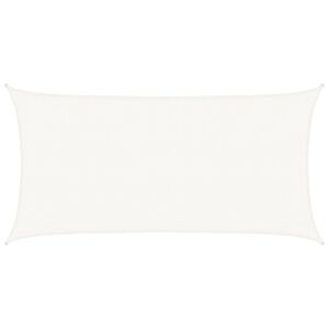 vidaXL Plachta proti slunci 160 g/m&sup2; b&iacute;l&aacute; 3 x 6 m HDPE