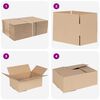 vidaXL Skl&aacute;dac&iacute; box 50 pcs Př&iacute;rodn&iacute; 25 x 17,5 x 10 cm Lepenka