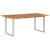 vidaXL J&iacute;deln&iacute; stůl 180 x 90 x 76 cm masivn&iacute; ak&aacute;ciov&eacute; dřevo