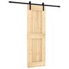 vidaXL Posuvn&eacute; dveře 70 x 210 cm Masivn&iacute; borov&eacute; dřevo (neupraven&eacute;)