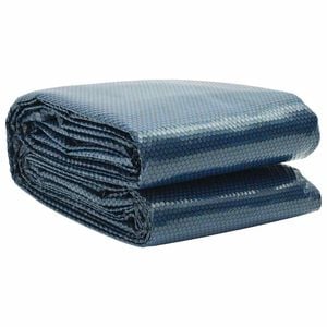vidaXL Plovouc&iacute; PE sol&aacute;rn&iacute; plachta na baz&eacute;n 527 cm černo-modr&aacute;