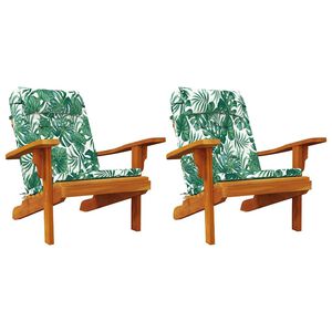 vidaXL Pol&scaron;t&aacute;ře na židle List 2 pcs Vzor listů 58 x 77 x 4,5 cm