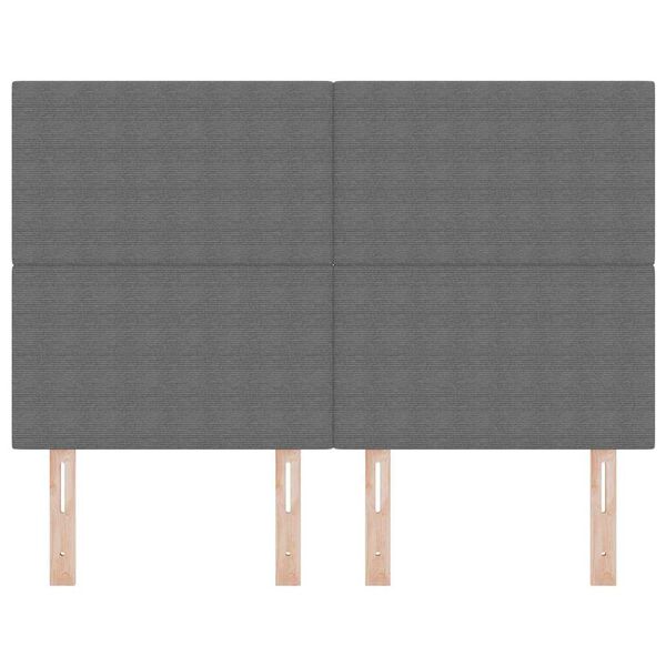 vidaXL Čelo postele s čelo Světle &scaron;ed&aacute; 144 cm Uměl&aacute; kůže