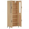 vidaXL Skř&iacute;ň highboard dub sonoma 69,5 x 34 x 180 cm kompozitn&iacute; dřevo