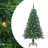 vidaXL Uměl&yacute; v&aacute;nočn&iacute; stromeček Zelen&aacute; 150 cm PVC, ocel a plast