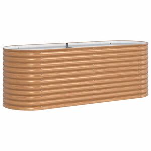 vidaXL Vyv&yacute;&scaron;en&yacute; z&aacute;hon Hněd&aacute; 240 x 80 x 81 cm Ocel