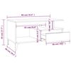 vidaXL Konferenčn&iacute; stolek dub sonoma 90x49x45 cm kompozitn&iacute; dřevo