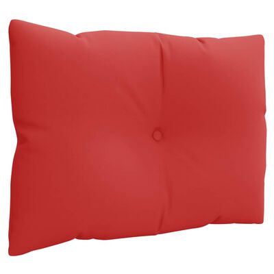 vidaXL Podušky na palety 3 ks červené textil