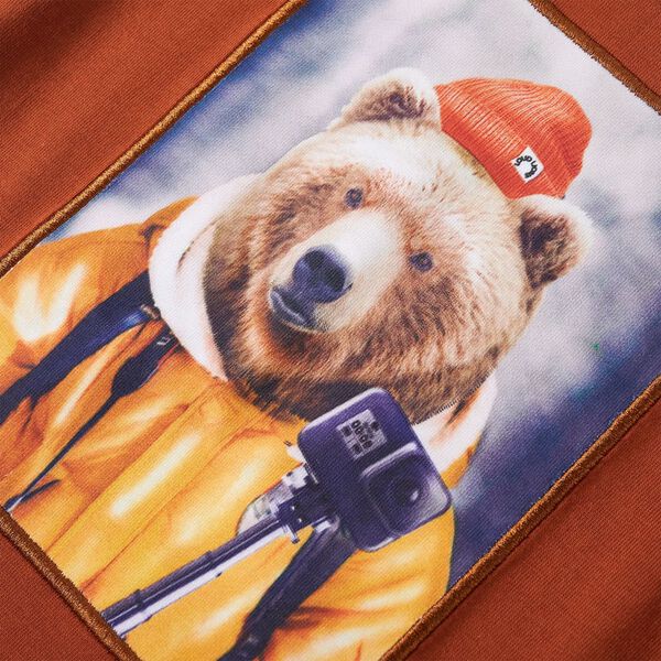 Dětsk&eacute; tričko s dlouh&yacute;m ruk&aacute;vem oranžov&eacute; 140