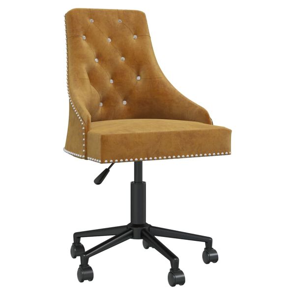 vidaXL Otočn&eacute; j&iacute;deln&iacute; židle 2 ks hněd&eacute; samet