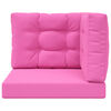 vidaXL Venkovn&iacute; pol&scaron;t&aacute;ř na pohovku 3 pcs Růžov&aacute; Polyester