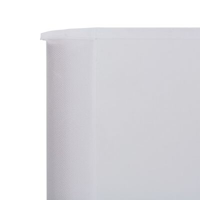 vidaXL 3dílná zástěna proti větru látková 400 x 160 cm pískově bílá