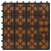 vidaXL Dlažba na terasu 11 pcs Teak 30 x 30 cm Dřevoplast