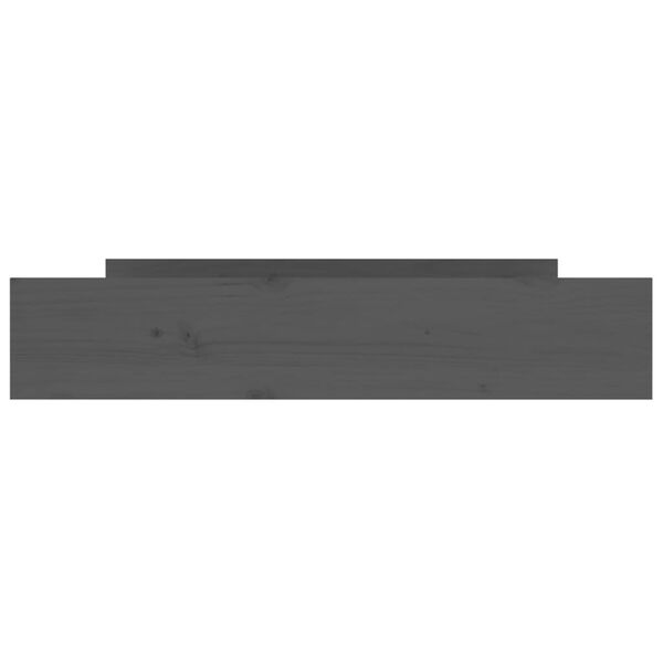 vidaXL Zásuvky pod postel 2 ks šedé masivní borové dřevo