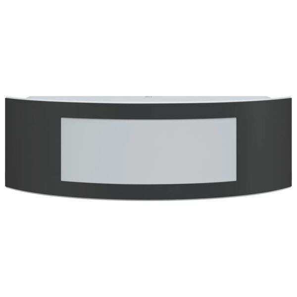 vidaXL Venkovní nástěnná svítidla 2 ks černá nerezová ocel