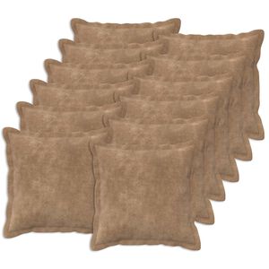 vidaXL Povlak na pol&scaron;t&aacute;ř 12 ks HOUTEN Taupe 40 x 40 cm