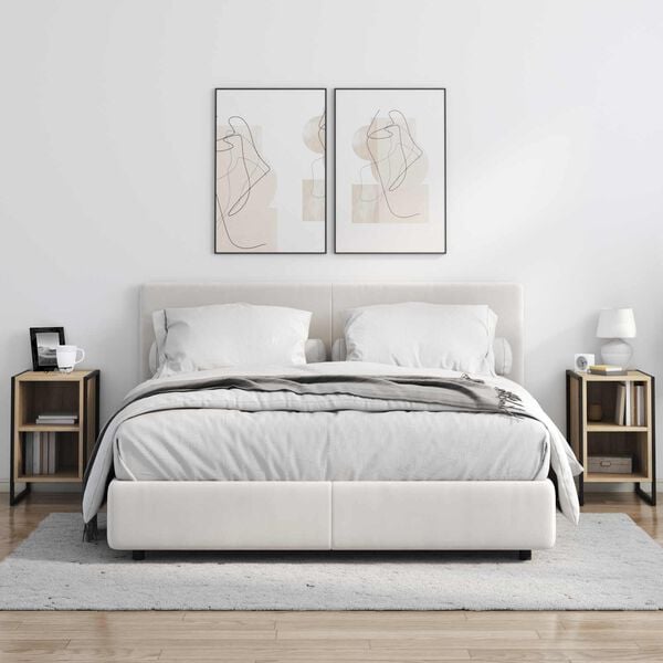 vidaXL Nočn&iacute; stolek Sonoma 39,5 x 30 x 50 cm kompozitn&iacute; dřevo