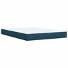 vidaXL Box spring postel s matrac&iacute; modr&aacute; 160 x 200 cm samet