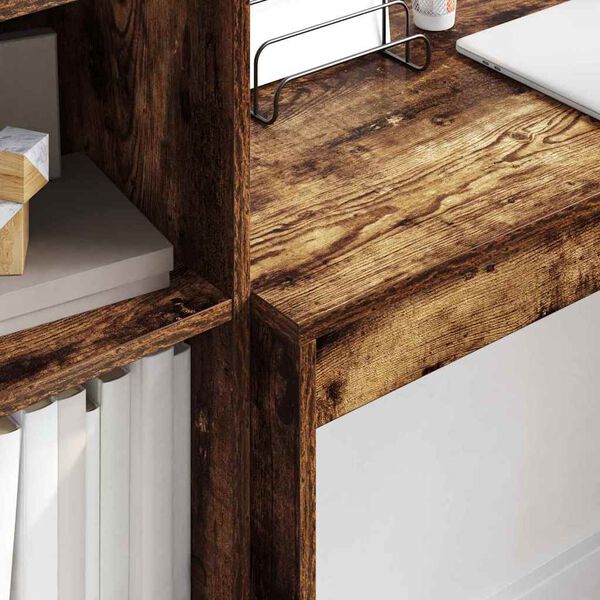 vidaXL Stůl Kouřový dub 100 x 40 x 76 cm