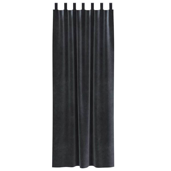 vidaXL Zatemňovac&iacute; z&aacute;věsy 2 pcs Tmavě &scaron;ed&aacute; 140 x 245 cm samet
