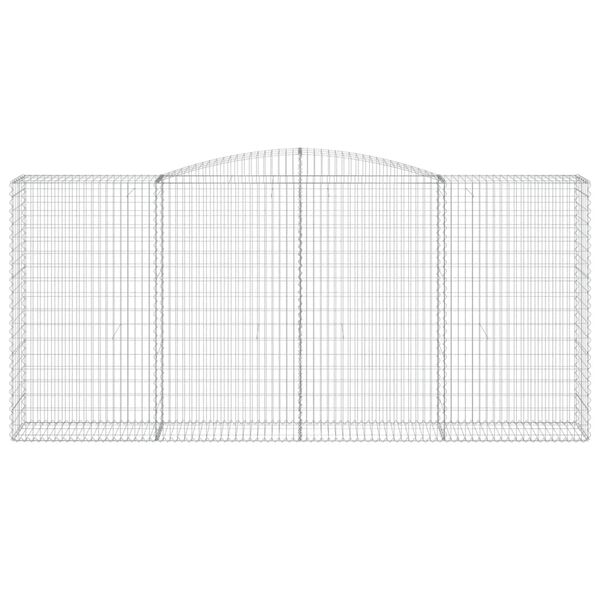 vidaXL Klenut&eacute; gabionov&eacute; ko&scaron;e 2 ks 400x50x180/200cm pozinkovan&eacute; železo