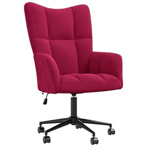 vidaXL Relaxačn&iacute; křeslo v&iacute;nov&eacute; samet