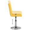 vidaXL Otočn&eacute; j&iacute;deln&iacute; židle 2 ks hořčicově žlut&eacute; textil