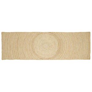 vidaXL Koberec do oblasti B&iacute;l&aacute; 60 x 250 cm juta