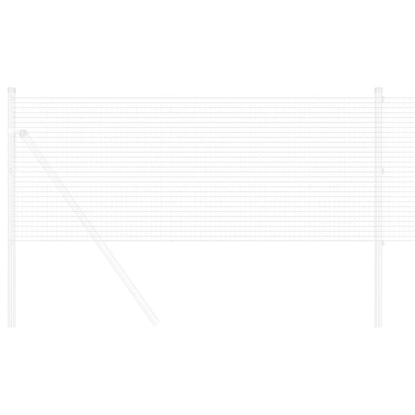 vidaXL Svařovan&yacute; dr&aacute;těn&yacute; plot Stř&iacute;brn&aacute; 0.8 x 100 m