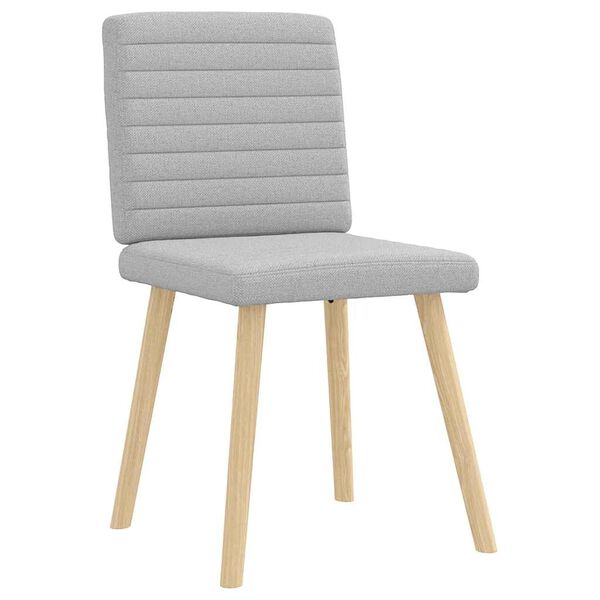 vidaXL Otočné jídelní židle 2 ks oblak šedá textil