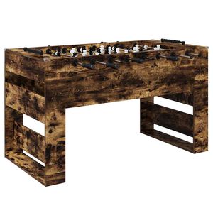 vidaXL Stoln&iacute; fotb&aacute;lek Uzen&yacute; Dub 146,5 x 74 x 85 cm Kompozitn&iacute; dřevo