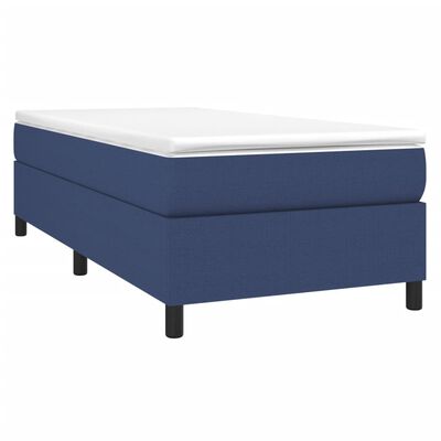 vidaXL Box spring postel modrá 80 x 200 cm textil