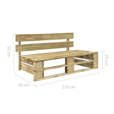 vidaXL Zahradní lavice z palet dřevo