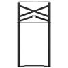vidaXL Nohy na pivní stůl 2 pcs Černá 39 x 3 x 75 cm