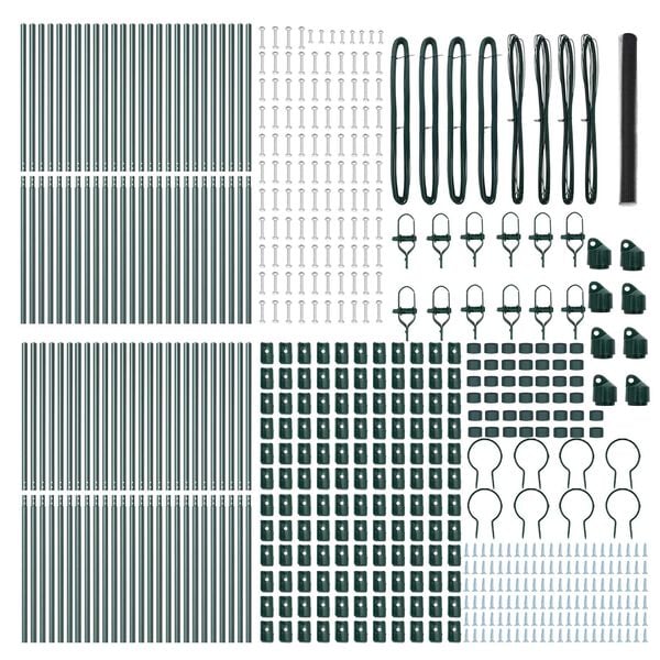 vidaXL Plotov&yacute; sloupek. &Scaron;ed&aacute; 100 x 1,6 m (s&iacute;ťka 36 mm) Ocel a PVC