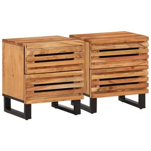 vidaXL Nočn&iacute; stolky 2 ks 40 x 34 x 46 cm masivn&iacute; ak&aacute;ciov&eacute; dřevo