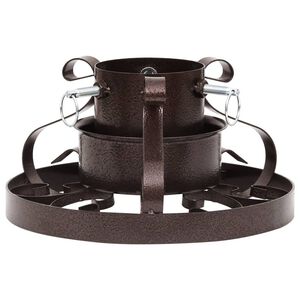vidaXL Stojan na v&aacute;nočn&iacute; stromek měděn&yacute; s patinou 29 x 29 x 15,5 cm