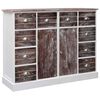 vidaXL Př&iacute;born&iacute;k s 10 z&aacute;suvkami hněd&yacute; 113 x 30 x 79 cm dřevo