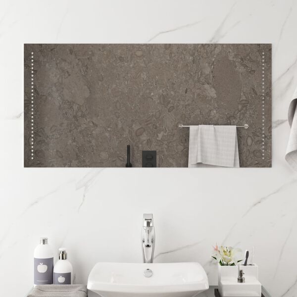 vidaXL Koupelnov&eacute; zrcadlo s LED osvětlen&iacute;m 100x50 cm