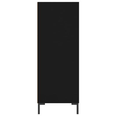 vidaXL Knihovna černá 69,5 x 32,5 x 90 cm kompozitní dřevo