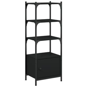 vidaXL Knihovna se 3 policemi čern&aacute; 41x30x109,5 cm kompozitn&iacute; dřevo