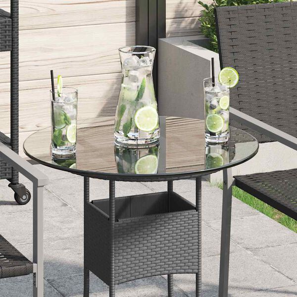 vidaXL Stoln&iacute; deska z tvrzen&eacute;ho skla kulat&aacute; 500 mm