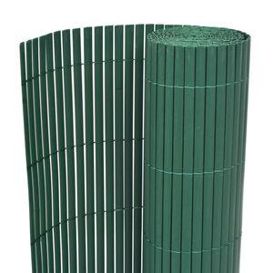 vidaXL Oboustranný zahradní plot PVC 90 x 300 cm zelený