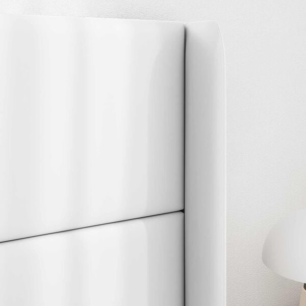 vidaXL U&scaron;i čela postele B&iacute;l&aacute; 80 x 16 x 4 cm PVC