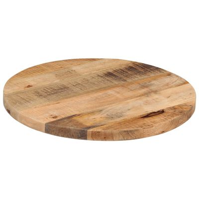 vidaXL Stolní deska Ø40x1,5 cm kulatá masivní hrubé mangovníkové dřevo