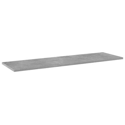 vidaXL Přídavné police 4 ks betonově šedé 100x30x1,5 cm dřevotříska