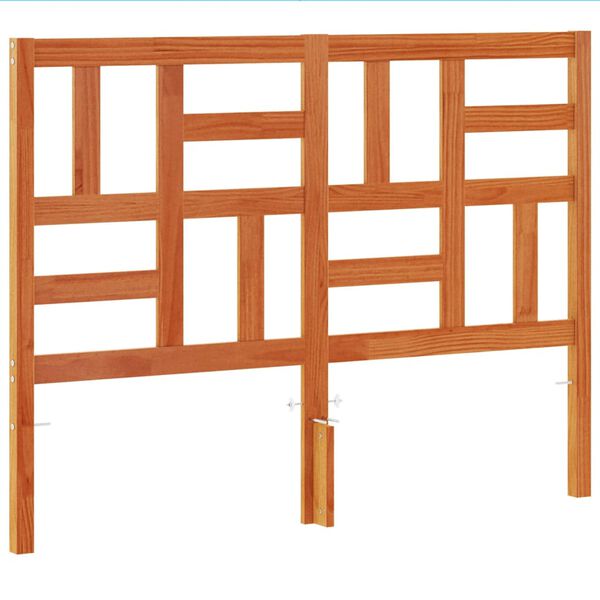 vidaXL Čelo postele voskově hněd&eacute; 150 cm masivn&iacute; borov&eacute; dřevo