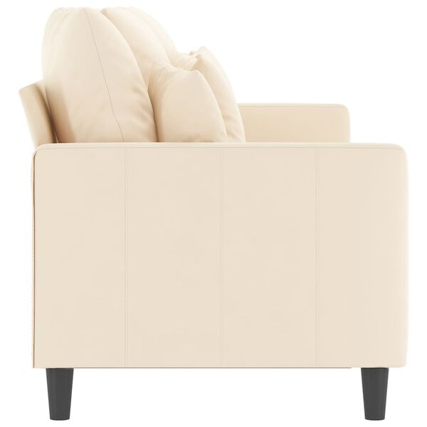 vidaXL 3m&iacute;stn&aacute; pohovka kr&eacute;mov&aacute; 180 cm samet