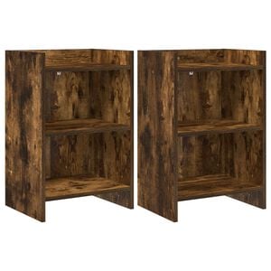 vidaXL Nočn&iacute; stolky 2 pcs Kouřov&yacute; dub 40 x 30 x 60 cm Kompozitn&iacute; dřevo